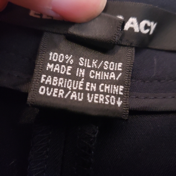 Ellen Tracy 100% silk wide leg dress pants - Picture 3 of 5